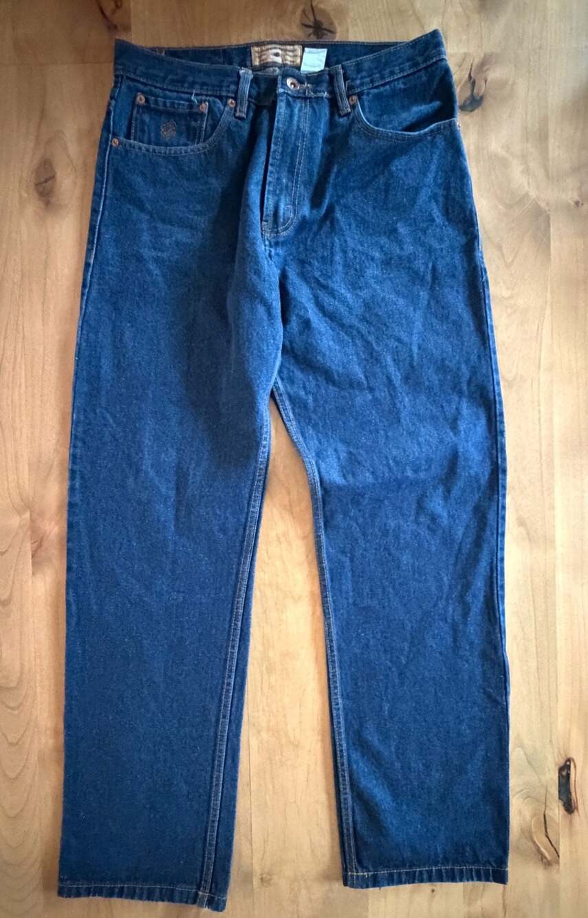 Rocawear Denim Company Vintage Loose Fit Dark Wash Jeans 34x34